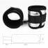 Фото #2 товара Velcro Handcuffs Black and Silver