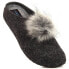 Фото #1 товара Comfortable gray slippers with pompom Panto Fino W INT1767A