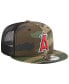 Men's Camo Los Angeles Angels Woodland Camo Trucker 9FIFTY Snapback Hat