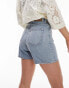 Фото #3 товара Topshop Hourglass denim Editor short in bleach