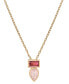 ფოტო #1 პროდუქტის Peridot (3/8 ct. t.w.) & Green Tourmaline (1/3 ct. t.w.) Bezel 18" Pendant Necklace in Gold Vermeil (Also available in Morganite & Pink Topaz) Created for Macy's