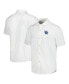 Фото #1 товара Men's White Kentucky Wildcats Coconut Point Palm Vista IslandZone Camp Button-Up Shirt