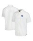 Men's White Kentucky Wildcats Coconut Point Palm Vista IslandZone Camp Button-Up Shirt