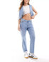 Фото #2 товара JJXX Nice straight fit cropped jeans in medium blue