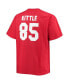 Фото #2 товара Men's George Kittle Scarlet San Francisco 49ers Big and Tall Player Name and Number T-shirt