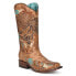 Фото #5 товара Corral Boots Floral Inlay Embroidery Iridescent Square Toe Cowboy . Womens Size