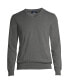ფოტო #3 პროდუქტის Big & Tall Classic Fit Fine Gauge Supima Cotton V-neck Sweater