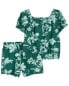 Фото #3 товара Kid 2-Piece Floral Cotton Outfit Set 5