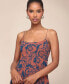 Фото #6 товара Women's Printed Spaghetti-Strap Dress