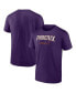 Фото #1 товара Men's Devin Booker Purple Phoenix Suns Name and Number T-shirt