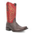 Фото #2 товара Dingo True Grit Embroidered Square Toe Cowboy Mens Brown Casual Boots DI141-200