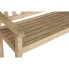 Скамья DKD Home Decor Relax 120 x 44 x 87 cm Натуральный древесина кипариса Алюминий