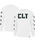 Фото #1 товара Men's White Charlotte Hornets City Edition Downtown Franklin Long Sleeve T-shirt