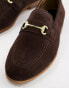 Фото #3 товара Walk London Terry Snaffle loafers in brown suede