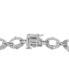 ფოტო #4 პროდუქტის Diamond Oval Link Bracelet (2 ct. t.w.) in 10k White Gold