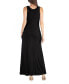 Women's Scoop Neck Sleeveless Maxi Dress with Pockets M - фото #2