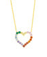 ფოტო #1 პროდუქტის Women's Rainbow Pendant Necklace