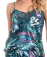 ფოტო #2 პროდუქტის Women's 2-Pc. Cropped Satin Pajamas Set