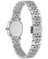 ფოტო #3 პროდუქტის Salvatore Women's Swiss Silver-Tone Stainless Steel Bracelet Watch 23mm