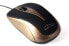 Media-Tech PLANO MT1091MO Optisk Kabling Sort Guld - Mouse - 800 dpi