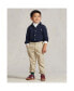 Toddler and Little Boys Featherweight Cotton Mesh Shirt