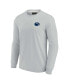 Фото #2 товара Men's and Women's Gray Penn State Nittany Lions Super Soft Long Sleeve T-shirt