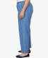 ფოტო #3 პროდუქტის Plus Size Elastic Waist Short Length Denim Pant