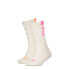 Носки спортивные PUMA 701221332 crew socks 2 pairs Oatmeal / Neon, EU 35-38 - фото #2