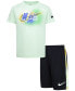 Little Boys Hazy Rays Graphic T-Shirt & Mesh Shorts, 2 Piece Set