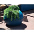 Фото #1 товара RIVIERA GRANIT BOULE runder Blumenkasten - Kunststoff - Durchmesser 40 cm - Blau