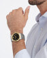 ფოტო #4 პროდუქტის SE Men's Swiss Two-Tone Stainless Steel Bracelet Watch 41mm
