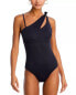 BECCA by Rebecca Virtue Asymmetric Cutout One Piece Swimsuit XS