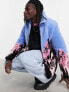 ASOS DESIGN borg walker jacket with scenic print