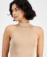 Women's Sleeveless Mock Neck Bodysuit, Created for Macy's