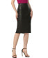 ფოტო #1 პროდუქტის Women's Stretch Faux Leather Pencil Skirt