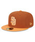 Men's Brown/Orange San Diego Padres Spring Color Basic Two-Tone 59FIFTY Fitted Hat