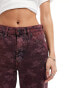 Фото #8 товара Wrangler flared jeans in burgundy floral