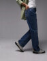 Фото #1 товара Topshop Petite mid rise straight Kort jeans in mid blue