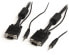 Фото #4 товара StarTech.com 2m Coax High Resolution Monitor VGA Cable with Audio HD15 M/M - 2 m - VGA (D-Sub) + 3.5mm - VGA (D-Sub) + 3.5mm - Male - Male - Nickel