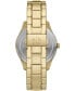 ფოტო #3 პროდუქტის Men's Dante Multifunction Gold-Tone Stainless Steel Watch 42mm