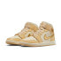 [FB9892-200] Womens Air Jordan Retro 1 Mid SE 'French Vanilla Gold' (W)