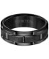 ფოტო #3 პროდუქტის Men's Ring, 8mm Wedding Band in White or Black Tungsten