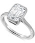 ფოტო #1 პროდუქტის Certified Lab Grown Diamond Emerald-Cut Bezel Solitaire Engagement Ring (3 ct. t.w.) in 14k Gold
