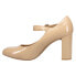 CL by Laundry Leader Mary Jane Pumps Womens Beige Dress Casual LEADER-702