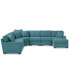 Radley Fabric 6-Piece Chaise Sectional with Wedge, Created for Macy's