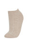 Kadın 5'li Pamuklu Patik Çorap B6047axns