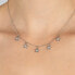 Stylish bronze necklace with zircons Stars NCL13R