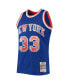 Фото #3 товара Men's Patrick Ewing Blue New York Knicks 1991-92 Hardwood Classics 75th Anniversary Diamond Swingman Jersey