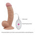 Dildo The Ultra Soft Dude with Vibration 7.5 Flesh