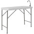 Фото #1 товара 23''W X 45''L Granite White Plastic Folding Table With Sink